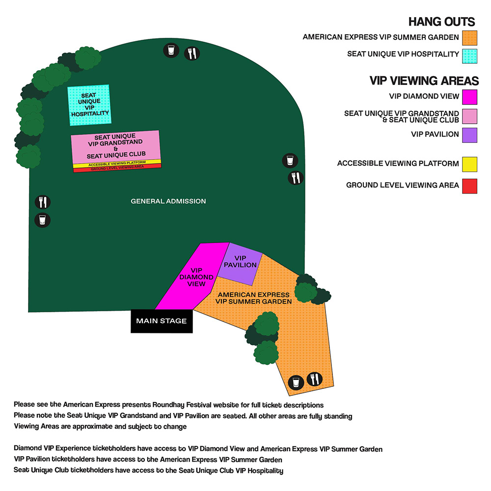 Roundhay Park Leeds Park 2026 - Guide to Ticket Layout