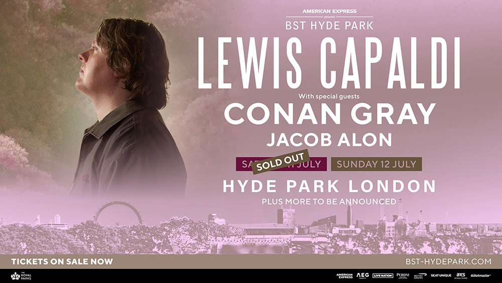 Lewis Capaldi BST Hyde Park 11 July 2026