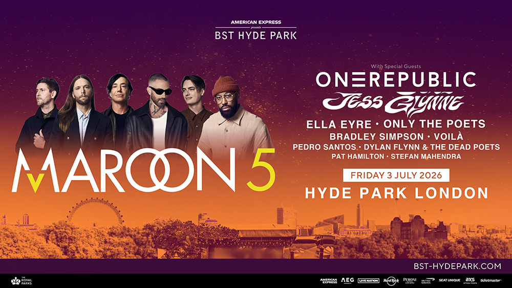 Maroon 5 BST Hyde Park 03 July 2026 - VIP & Premium Ticket Experiences