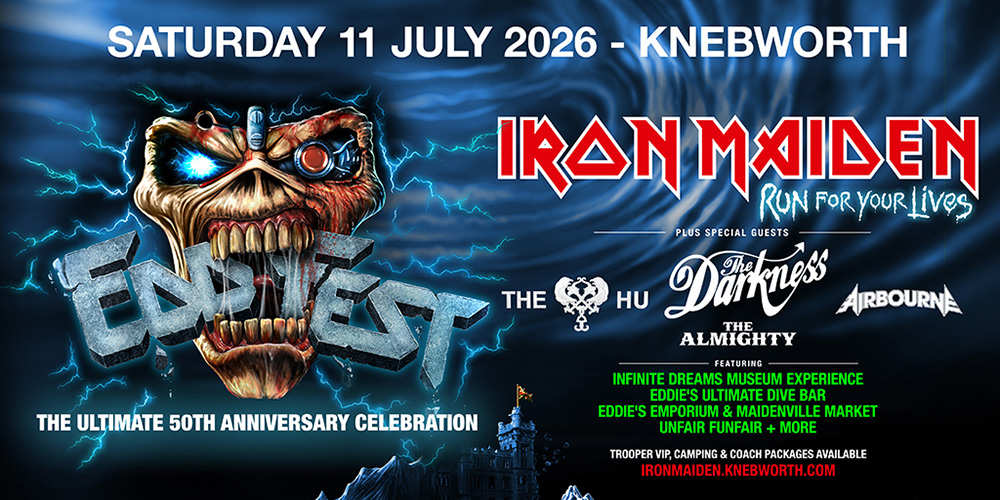 Iron Maiden Tickets 11 July Knebworth 2026 - Official Packages