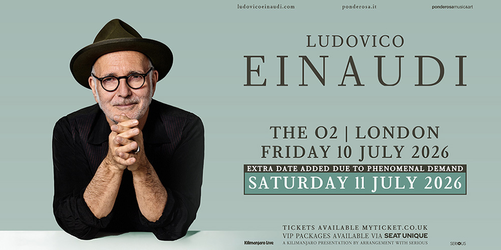 Ludovico Einaudi Tickets London The O2 Arena 2026