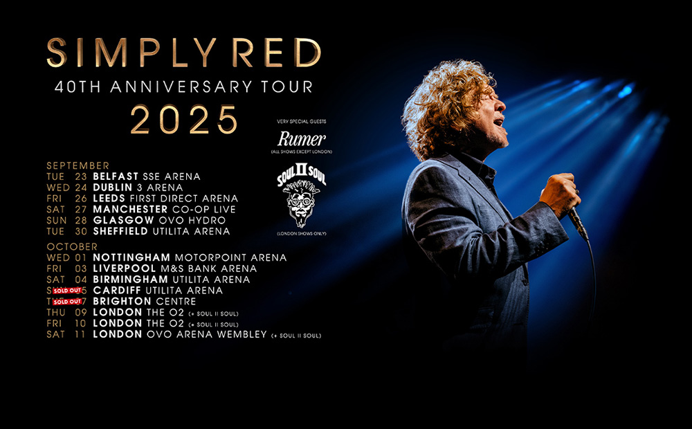 Simply Red UK Tour Dates 2025