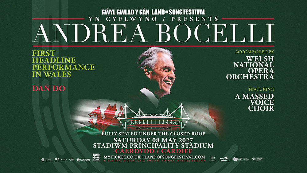 Andrea Bocelli Tickets Cardiff 2027 - Official Premium Ticket Experiences